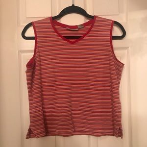 Stretch White Stag Sleeveless Tank Top